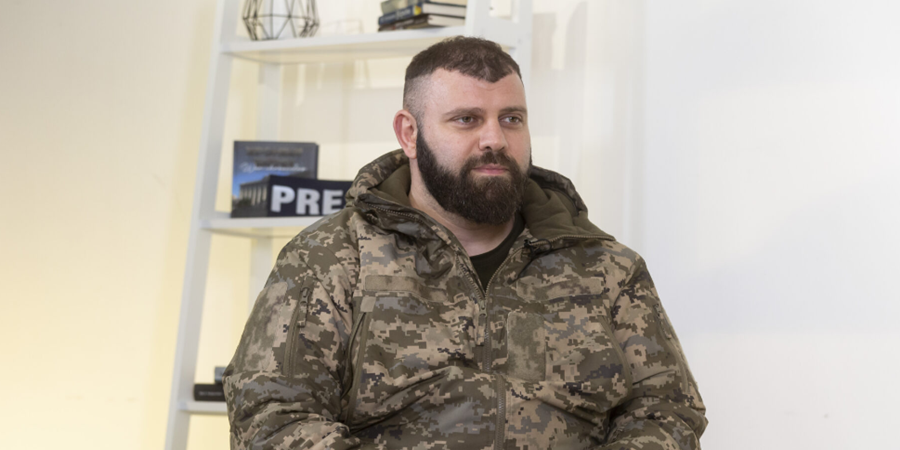  chefe da Legião Georgiana, Mamuka Mamulashvili./Foto Kharkiv Media Hub